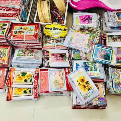 Tranh thêu kín Mã đáo thành công vs8012, kích thước 130 x 60 cm