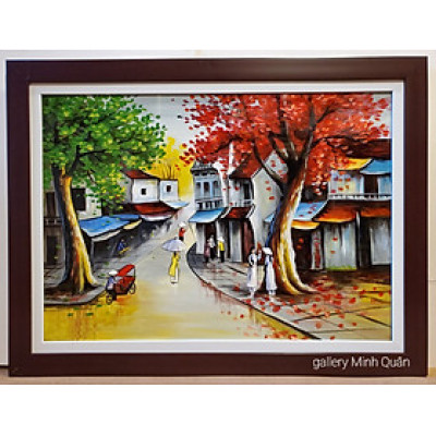 Tranh sơn mài cao cấp Phố cổ Hà Nội