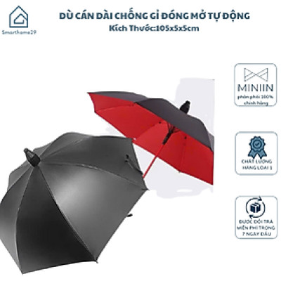 Dù Che Nắng Mưa, Ô Che Nắng Chống Tia UV Cỡ Lớn 2 Lớp Nan To, Dù Cán Dài Chống Gỉ Tự Động - HÀNG CHÍNH HÃNG MINIIN