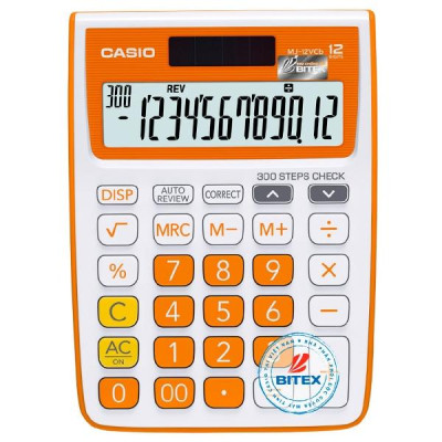 Máy Tính Văn Phòng Casio MJ 12VCB-RG - Kèm Quà Chất