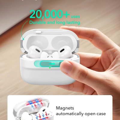 Bao Case cho AirPods Pro 2 (2023/2022/2019) ESR Pulse FlickLock Case with HaloLock – Hàng Chính Hãng