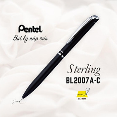 Bút ký cao cấp Pentel Bl2007 ngòi 0.7mm mực xanh thiết kế thanh lịch