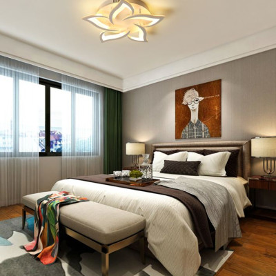 Đèn trần Acrylic cánh hoa hiện đại tiết kiệm năng lượng