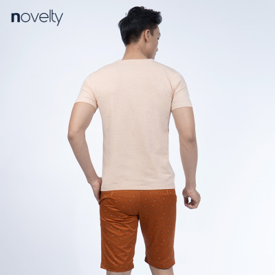 Áo thun nam Novelty cổ tròn 190227 in logo