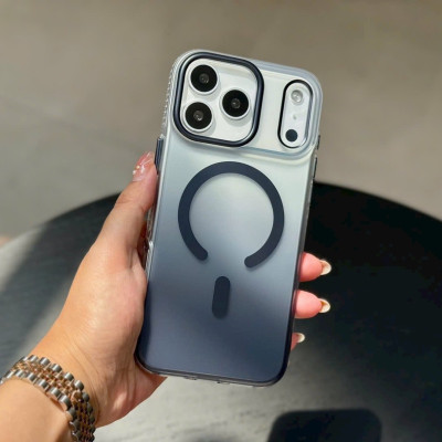 Ốp lưng nhám chống sốc đổi màu Gradient sạc từ tính không dây cho iPhone 17 Pro Max / 17 Pro hiệu Mutural Icesense - Thiết kế sang trong, Viền TPU đệm khí, mặt lưng PC chống ố vàng - Hàng nhập khẩu