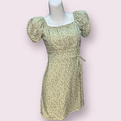 Váy Thời Trang Hoa Nhí Dễ Thương Điều Chỉnh Size Theo Dây Buộc