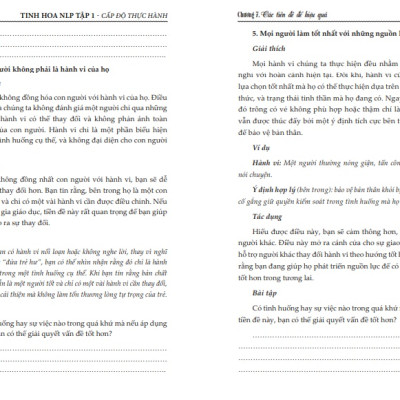 Sách TINH HOA NLP cấp độ nhà thực hành - NLP Practitioner