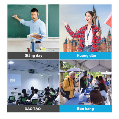 Micro không dây, mic không dây, micro cài đầu không dây TAKSTAR HM-200W công nghệ UHF - AVSTAR - hàng chính hãng