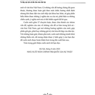 Khám phá văn hóa Việt Nam. Từ tiếp cận lịch sử đến tầm nhìn thời đại 