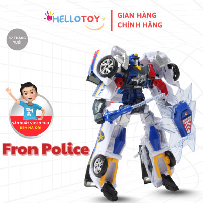 Đồ chơi Robot Little Fron Police Hello Carbot HC-F-002SD Nhựa PVC 120*72*130mm An toàn cho trẻ em Trên 37 tháng