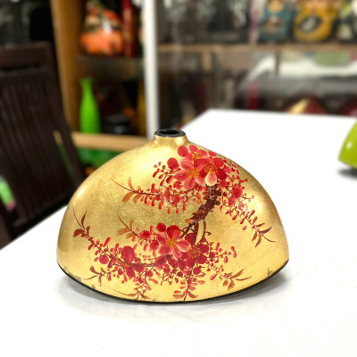 Bình hoa sơn mài Thanh Bình Lê- Bình cánh quạt kiểu lạ mắt cắm hoa, trang trí nhà cửa, văn phòng, kệ tủ, làm quà tặng ý nghĩa