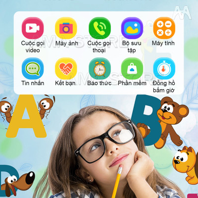 Đồng hồ Thông minh Trẻ em Gọi Video Chống nước Định vị Wifi Model AMA Watch D56 Hàng nhập khẩu