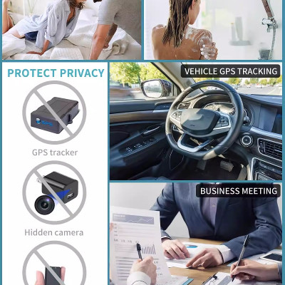  ROGTZ - Máy Dò Camera, Ghi Âm WT16 Dải tần quét rộng 50MHz - 6GHz Dò tín hiệu Wifi RF Radio GPS Sóng điện thoại Nhỏ gọn Tiện lợi Dễ sử dụng Riêng Tư Văn phòng Nhà ở Khách sạn Phòng Thay đồ An toàn - Hàng Chính Hãng