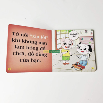 Bộ Sách Kỹ Năng Giao Tiếp Ứng Xử Bằng Tranh Cho Bé (Hộp 8 Cuốn)