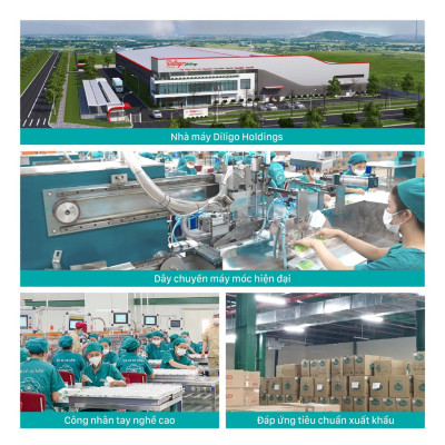 Combo 05 Khẩu Trang Y Tế 4 Lớp Niva Hộp 50 Cái Kháng Khuẩn, Ngăn Khói Bụi, Vi Khuẩn Hàng Chính Hãng Cao Cấp