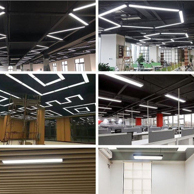 Đèn thả trần AXULY cao cấp khung nhôm ánh sáng trắng hiện đại