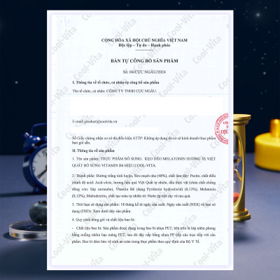 [Mua 3 tặng 1] Combo 3 Hộp Kẹo Dẻo Melatonin Hỗ Trợ Giấc Ngủ Ngon Coolvita - (Tặng 1 Hộp Nước uống Bổ Sung Collagen)