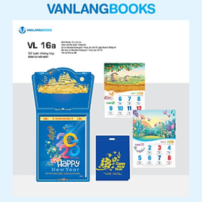 Lịch 2026 52 Tuần – Sống Vui Mỗi Ngày | Lịch Tết Treo Tường Vanlangbooks | Mã: VL16A