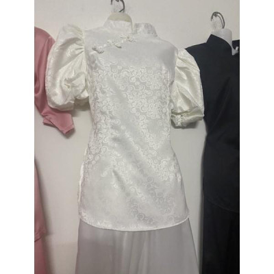 Đồ Lam Đi Chùa Gấm Tay Phồng