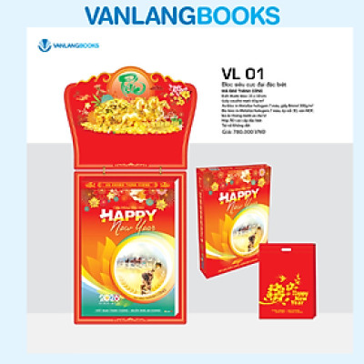 Lịch 2026 Bloc Siêu Cực Đại – Chủ Đề Mã Đáo Thành Công | Lịch Tết Treo Tường Cao Cấp Vanlangbooks |  Mã: VL01