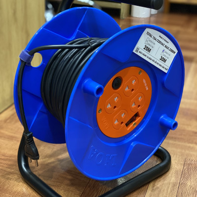 Ổ cắm kéo dài quay tay kiểu Rulo - Ổ quay Rulo LiOA QT dây 30m