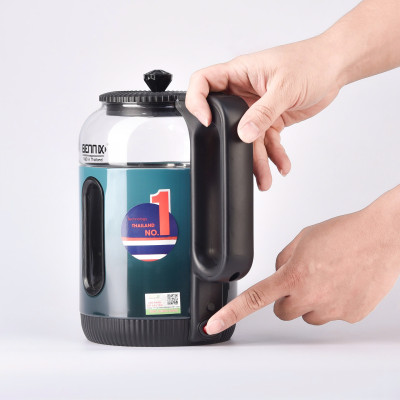 Bình Đun Siêu Tốc Ủ Ấm 2 Lớp Cách Nhiệt Bằng Thuỷ Tinh Bennix BN-6116EK Dung Tích 2L Công Suất 1500W- Hàng Chính Hãng