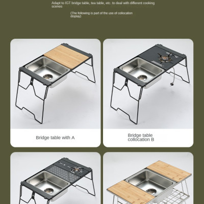 Chậu rửa inox dùng cho bàn IGT Campingmoon CK-26