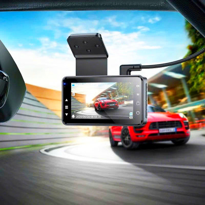 Camera Hành Trình Q3 2K QHD IPS 3.0 Inch 30fps 32GB Night Vision Vỏ Nhôm Nguyên Khối Quay Phim Cực Nét