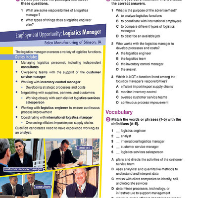 Career Paths Logistics (Esp) Student