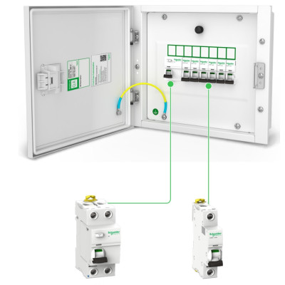 Tủ điện kim loại âm tường Acti9 Schneider (dùng cho 4, 6, 8 module)