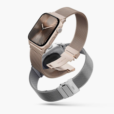 Dây Đeo UNIQ DANTE PRO Cho Apple Watch Đủ Size Chế Tạo Chuyên Nghiệp Từ Thép Không Gỉ 304 Lưới Milan Thể Hiện Tinh Tế Hàng Chính Hãng