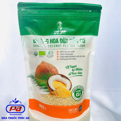Đường hoa dừa hữu cơ Sokfarm 150g - 1kg thích hợp để ổn định đường huyết