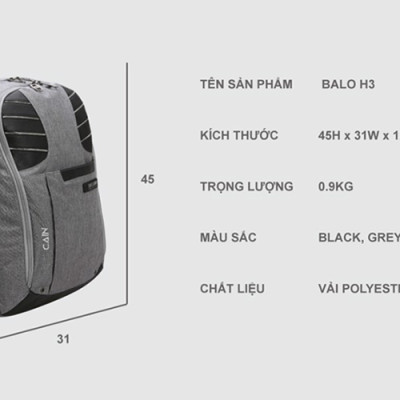 Balo SimpleCarry Cain (45 x 12 cm)