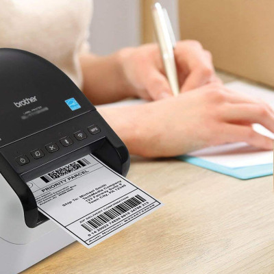 Giấy In Nhãn Liên Tục Brother DK-22212 (62mm X 15.24m) Nhãn Film Chống Nước - Hàng Chính Hãng