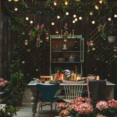 Dây đèn ngoài trời đui chuông chống nước loại chuẩn dùng cho trang trí nhà cửa, sân vườn, quán cafe...