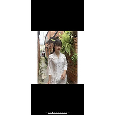 Đồ Lam Đi Chùa - áo lam - đồ phật tử - bộ bà lai vải gấm