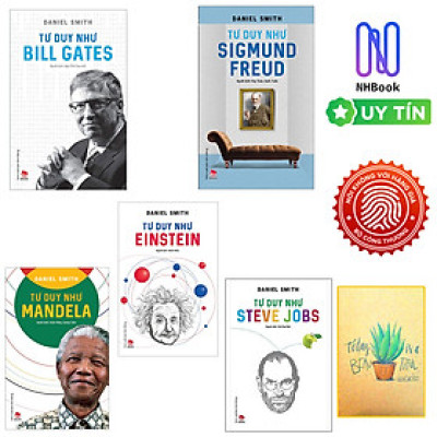 Combo Sách Tư Duy Như Bill Gates + Tư Duy Như Sigmund Freud +  Tư Duy Như Einstein + Tư Duy Như Mandela Và Tư Duy Như Steve Jobs- NXB Kim Đồng ( Tặng kèm Sổ Tay Xương Rồng )