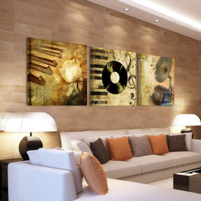 Tranh treo tường trang trí phòng âm nhạc 2 tặng kèm đinh chuyên dụng