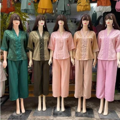 ĐỒ LAM ĐI CHÙA  đồ Phật Tử-Mẫu Gấm Cao Cấp