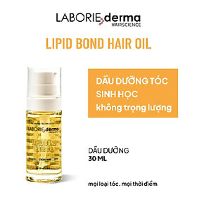 Dầu dưỡng bảo vệ tóc, giúp tóc bóng mượt và chắc khỏe LABORIE derma Lipid Bond Hair Oil - 30ml