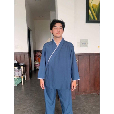 ĐỒ LAM ĐI CHÙA Chéo Nhật Nam Vải Kate