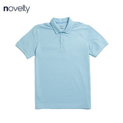 Áo thun nam Polo NOVELTY trơn màu cổ bo 210129N