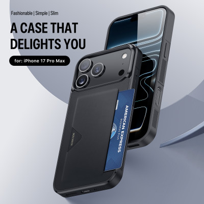 [Iphone 17] Ốp Lưng Mỏng Nhẹ Có Khe Đựng Thẻ cho Iphone 17 Pro max/ 17 Pro Dux Ducis Pocard_ Hàng chính hãng