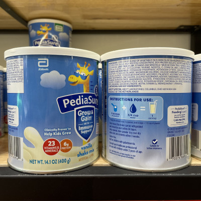 Sữa bột dinh dưỡng PediaSure Grow & Gain  hương Vani 400gr (Mẫu mới - Non-GMO)