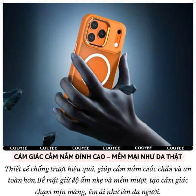 Ốp lưng nhám từ tính chống sốc DuraArmor Pro bảo vệ camera cho iPhone 17 Pro Max / 17 Pro hiệu COOYEE Imperial Magnetic -Viền TPU chống sốc đệm khí, Lưng PC nhám chống vân tay, Magnetic N52 thế hệ mới - Hàng nhập khẩu