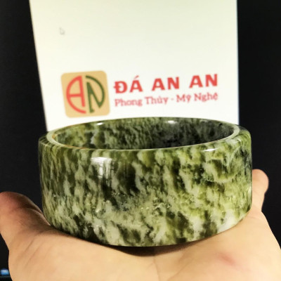 Vòng tay nam bản vuông màu xanh đá tự nhiên bản to 2.5 đến 3cm cho nam mệnh Hỏa và Mộc