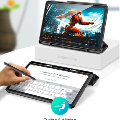 Bao da dành cho Samsung Galaxy Tab S6 Lite P610/P615 DUX DUCIS Smartcover - Hàng nhập khẩu 