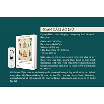 (Ấn bản đặc biệt kỷ niệm 20 năm Nhã Nam) NGÀN NĂM ÁO MŨ –  Trần Quang Đức – Nhã Nam – NXB Thế giới