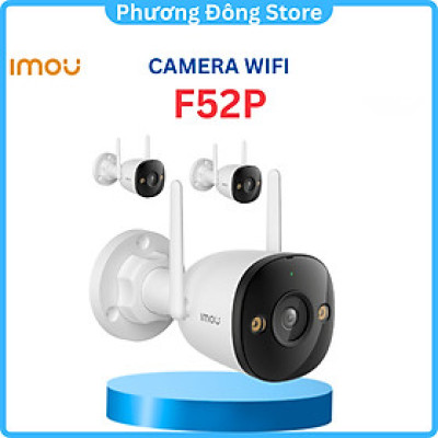 Camera Wifi ngoài trời 5MP IMOU IPC-F52P 5MP Hình ảnh sắc nét, Chuẩn IP67 Chống nước, AI phát hiện người - Hàng chính hãng