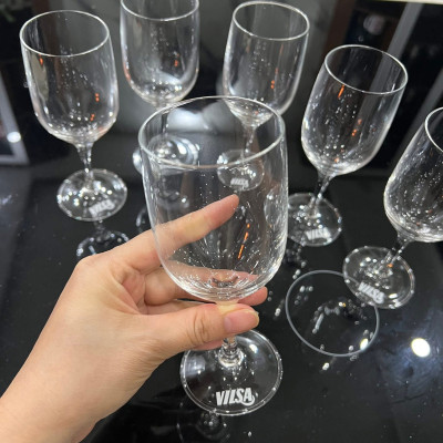 Bộ 6 Ly Thủy Tinh cao cấp Vilsa Nâng Tầm Phong Cách Bàn Tiệc hàng chính hãng